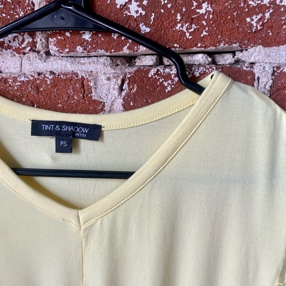 Yellow Lace Sleeve Women's Blouse - Picture 3 of 5